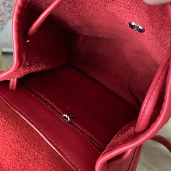 SALE! Authentic Coach Leather Turnlock Daypack Backpack Bag Nickel Hardware - Picture 14 of 15